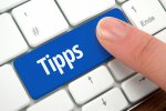 Taste mit der Aufschrift Tipps